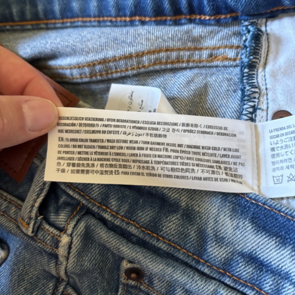 Abercrombie and Fitch vintage stretch 90's slim distressed jeans size 31 - Picture 10 of 10